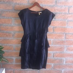 Vintage, never worn cap sleeve midi w/ ruffle